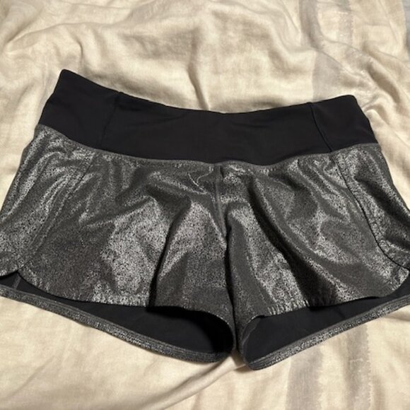 Lululemon Speed shorts luminosity foil size 8 - Picture 1 of 3